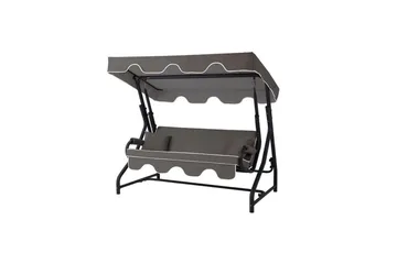 Tredobbelt hagestol Colomieuan Antrasitt - Antrasitt - Hagemøbler & utemiljø - Utesofa - Hengesofa