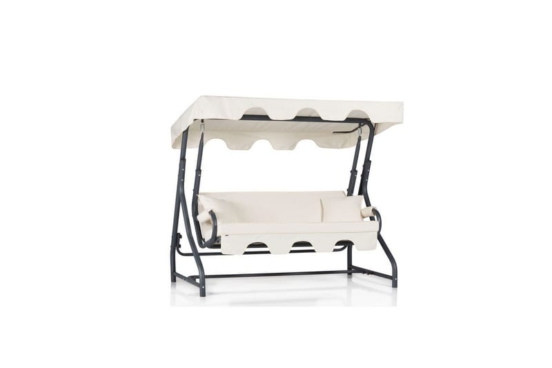 Tredobbelt hagestol Colomieuan Mørk grønn / Hvit, Mørk grønn / Hvit