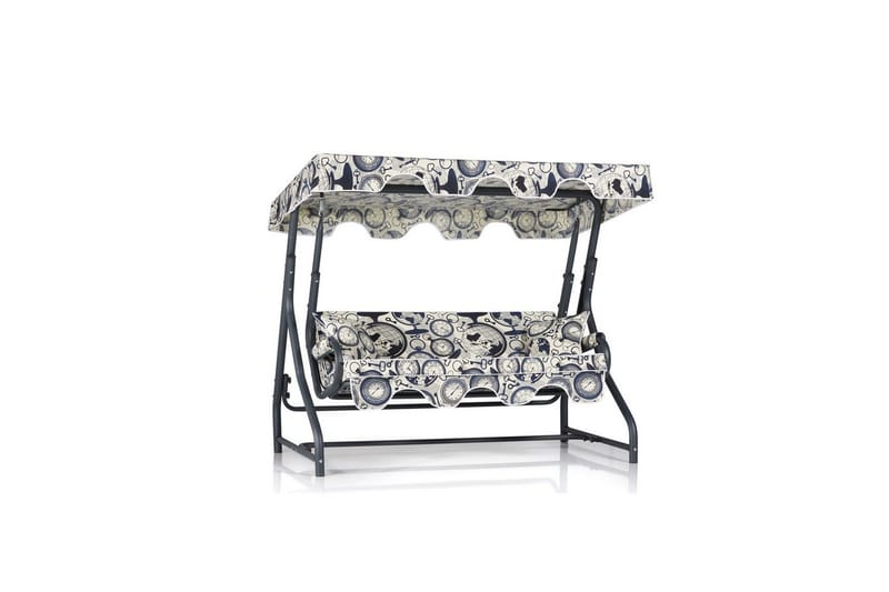 Tredobbelt hagestol Colomieuan Svart / Krem, Svart / Krem