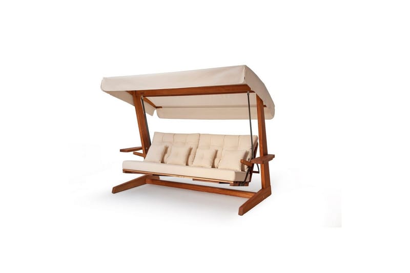 Tredobbelt hagestol Dasina Naturlig / beige - Naturlig / beige - Hagemøbler & utemiljø - Utesofa - Hengesofa