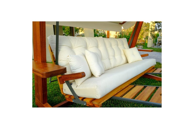Tredobbelt hagestol Dasina Naturlig / beige - Naturlig / beige - Hagemøbler & utemiljø - Utesofa - Hengesofa