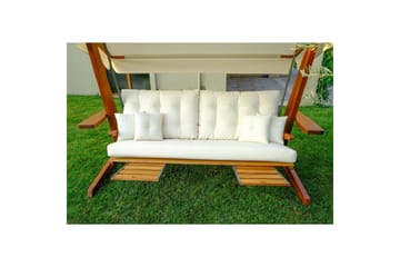 Tredobbelt hagestol Dasina Naturlig / beige - Naturlig / beige - Hagemøbler & utemiljø - Utesofa - Hengesofa