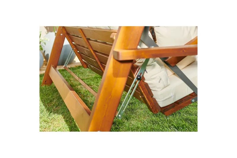 Tredobbelt hagestol Hazim Naturlig / Beige - Natur/Beige - Hagemøbler & utemiljø - Utesofa - Hengesofa