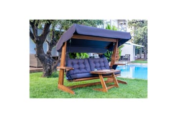 Tredobbelt hagestol Viva Antrasitt - Antrasitt, 237 x 100 x 175 cm - Hagemøbler & utemiljø - Utesofa - Hengesofa