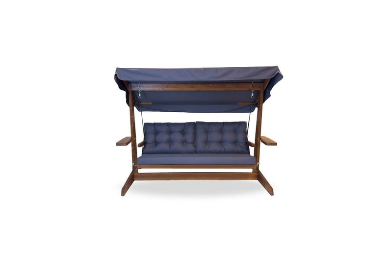 Tredobbelt hagestol Viva Antrasitt - Antrasitt, 237 x 100 x 175 cm - Hagemøbler & utemiljø - Utesofa - Hengesofa