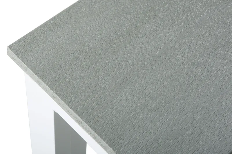 Tunis ute spisebord 140x90 cm rektangulært - Hvit/Grå - Hagemøbler & utemiljø - Hagebord - Spisebord ute