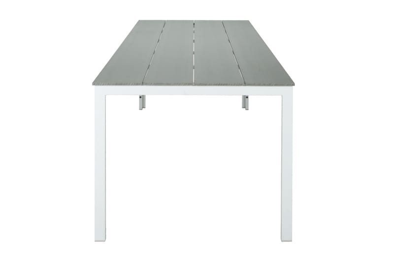 Tunis ute spisebord 140x90 cm rektangulært - Hvit/Grå - Hagemøbler & utemiljø - Hagebord - Spisebord ute