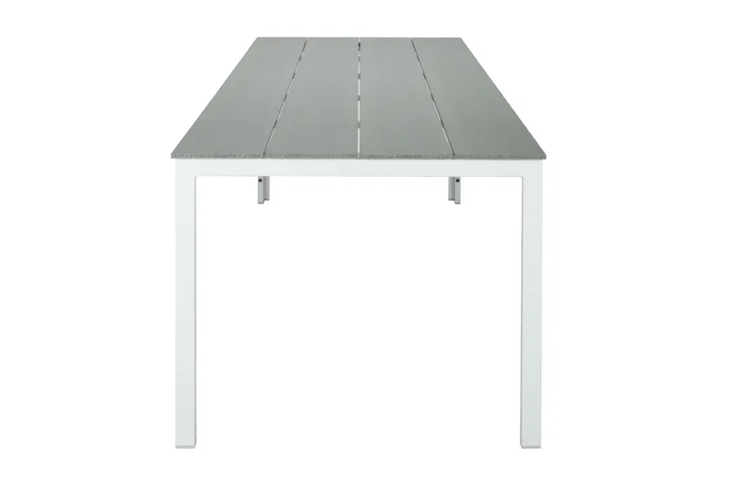 Tunis ute spisebord 140x90 cm rektangulært - Hvit/Grå - Hagemøbler & utemiljø - Hagebord - Spisebord ute