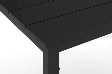 Tunis ute spisebord 140x90 cm rektangulært - Svart/Svart - Hagemøbler & utemiljø - Hagebord - Spisebord ute