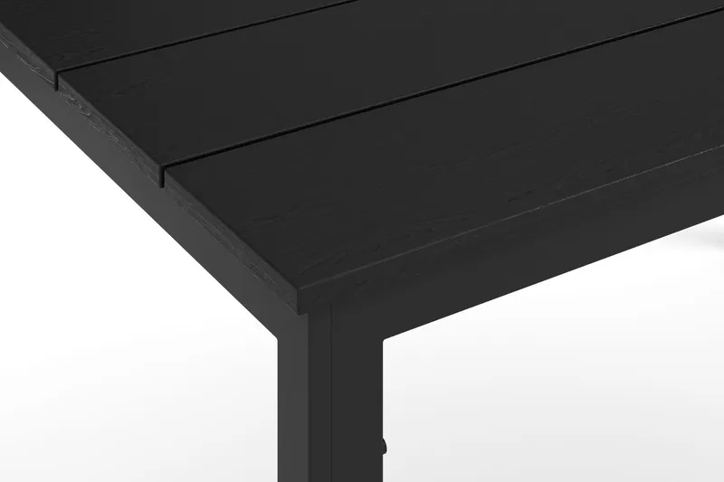 Tunis ute spisebord 140x90 cm rektangulært - Svart/Svart - Hagemøbler & utemiljø - Hagebord - Spisebord ute