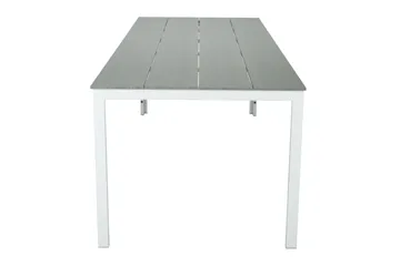 Tunis ute spisebord 205x90 cm rektangulært - Hvit/Grå - Hagemøbler & utemiljø - Hagebord - Spisebord ute