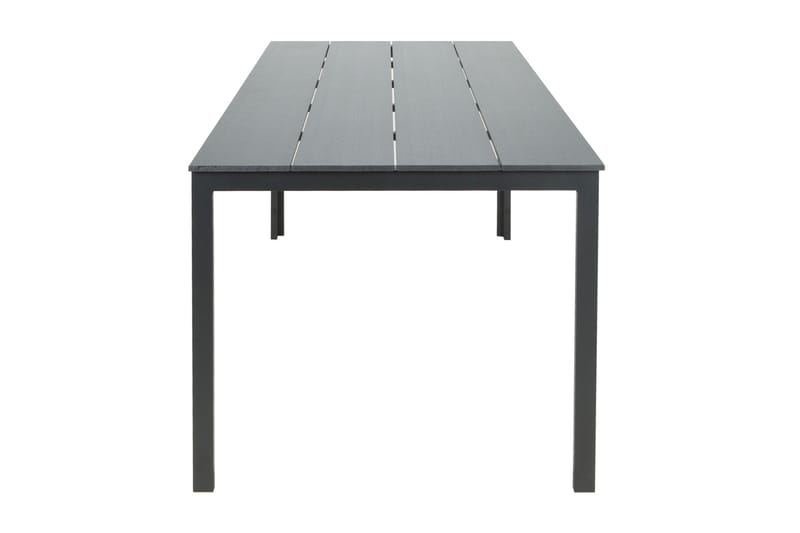 Tunis ute spisebord 205x90 cm rektangulært - Svart/Svart - Hagemøbler & utemiljø - Hagebord - Spisebord ute