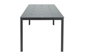 Tunis ute spisebord 205x90 cm rektangulært - Svart/Svart - Hagemøbler & utemiljø - Hagebord - Spisebord ute