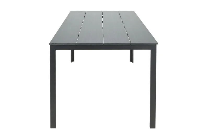 Tunis ute spisebord 205x90 cm rektangulært - Svart/Svart - Hagemøbler & utemiljø - Hagebord - Spisebord ute
