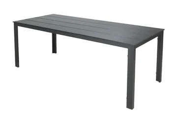 Tunis ute spisebord 205x90 cm rektangulært - Svart/Svart - Hagemøbler & utemiljø - Hagebord - Spisebord ute