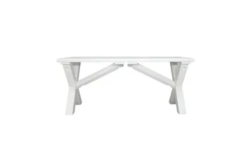 Utendørs Benk Scottsdale - Hvit, 100 cm - Hagemøbler & utemiljø - Utesofa - Hagebenk & utebenk