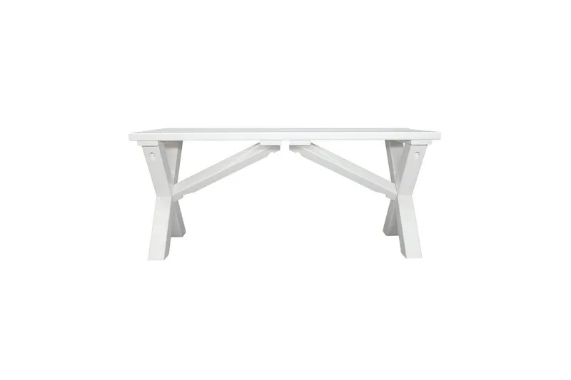 Utendørs Benk Scottsdale - Hvit, 100 cm - Hagemøbler & utemiljø - Utesofa - Hagebenk & utebenk