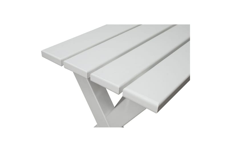 Utendørs Benk Scottsdale - Hvit, 100 cm - Hagemøbler & utemiljø - Utesofa - Hagebenk & utebenk