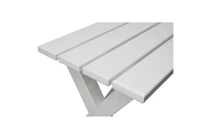 Utendørs Benk Scottsdale - Hvit, 100 cm - Hagemøbler & utemiljø - Utesofa - Hagebenk & utebenk