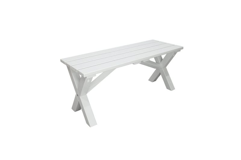 Utendørs Benk Scottsdale, Hvit, 100 cm