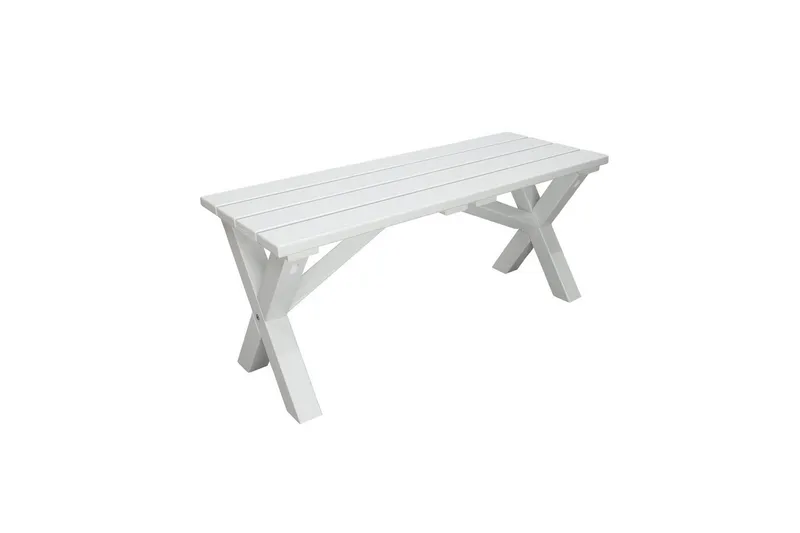 Utendørs Benk Scottsdale, Hvit, 100 cm