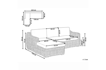 Utesofa Valletri - Hagemøbler & utemiljø - Utesofa - Hagesofa & hagebenk