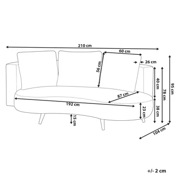 Utesofa Parori venstrevendt - Beige - Hagemøbler & utemiljø - Utesofa - Hagesofa & hagebenk