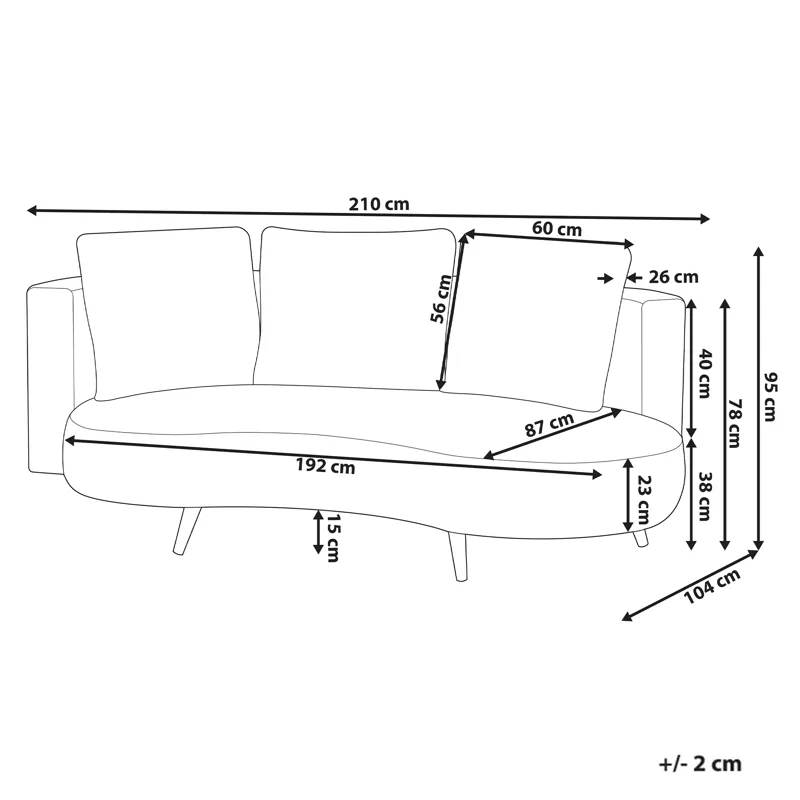 Utesofa Parori venstrevendt - Beige - Hagemøbler & utemiljø - Utesofa - Hagesofa & hagebenk