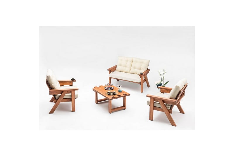 Zaron hagesofa 2-seter - Brun - Hagemøbler & utemiljø - Utesofa - Hagesofa & hagebenk