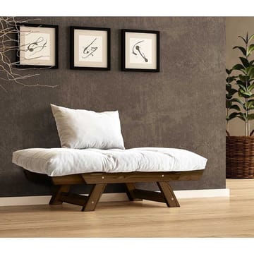 Zylar 2-seter Utfellbar Sovesofa med Treramme 75x140 cm i Lin - Hvit - Møbler - Sofaer - Sovesofaer - 2 seters sovesofa