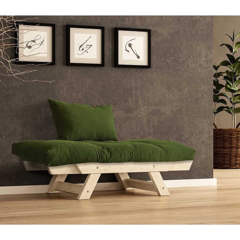 Zylar 2-seters Sovesofa - Grønn/Natur - Møbler - Sofaer - Sovesofaer - 2 seters sovesofa