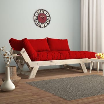 Zylar 2-seters Sovesofa - Natur/Rød - Møbler - Sofaer - Sovesofaer - 2 seters sovesofa