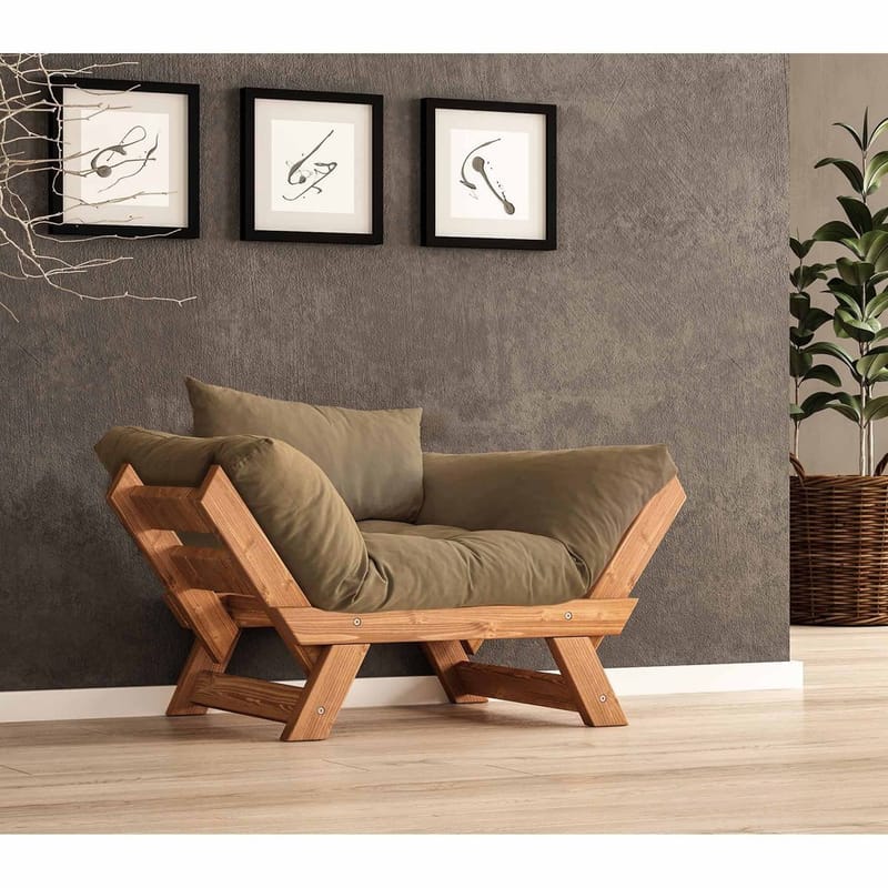 Zylar 2-seters Sovesofa, Taupe