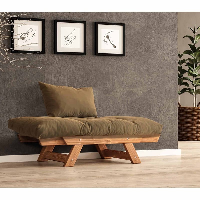 Zylar 2-seters Sovesofa - Taupe - Møbler - Sofaer - Sovesofaer - 2 seters sovesofa