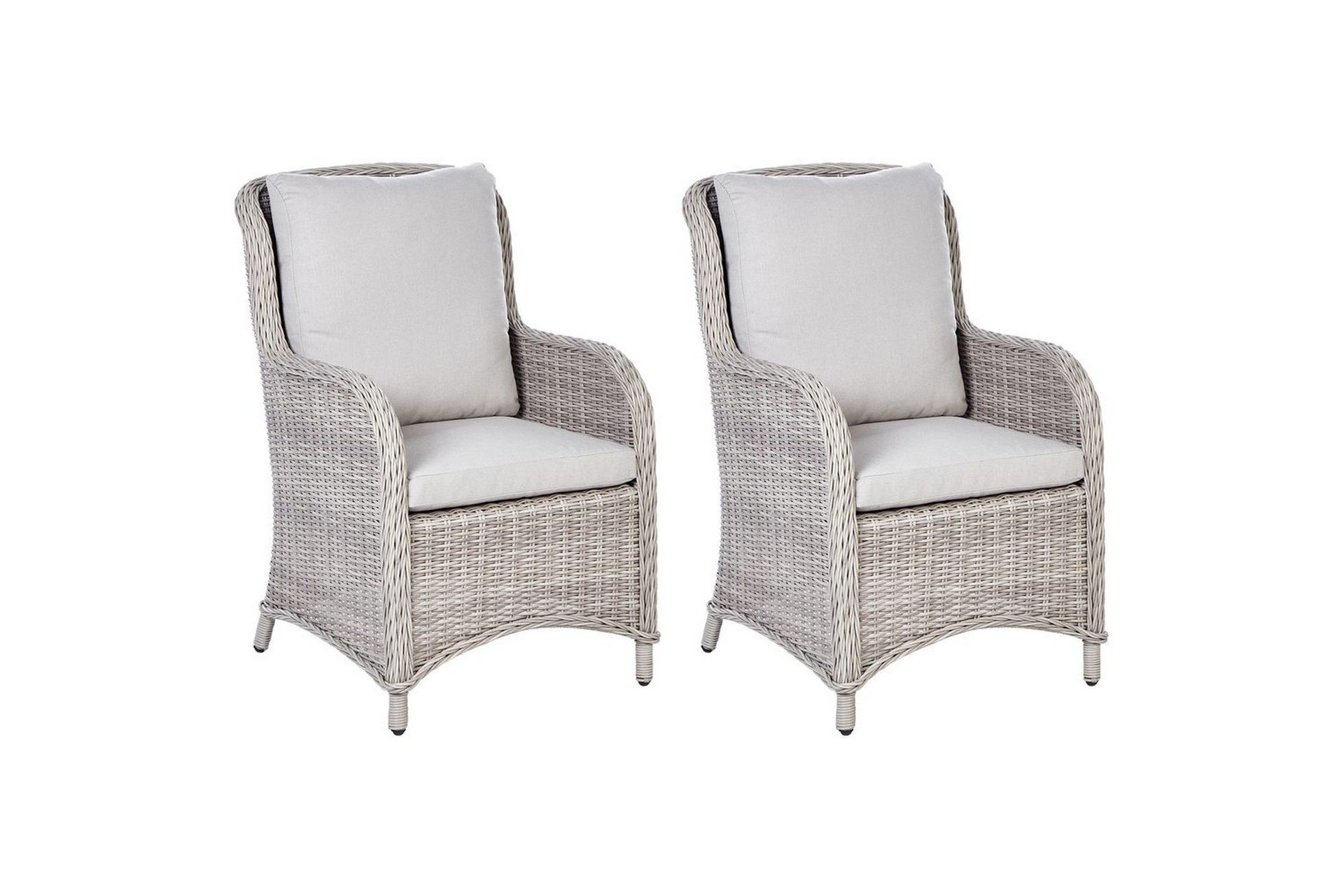 Sett med 2 Hagestoler Beige Lyst Akasietre Foldbar Utendørs Terrasse