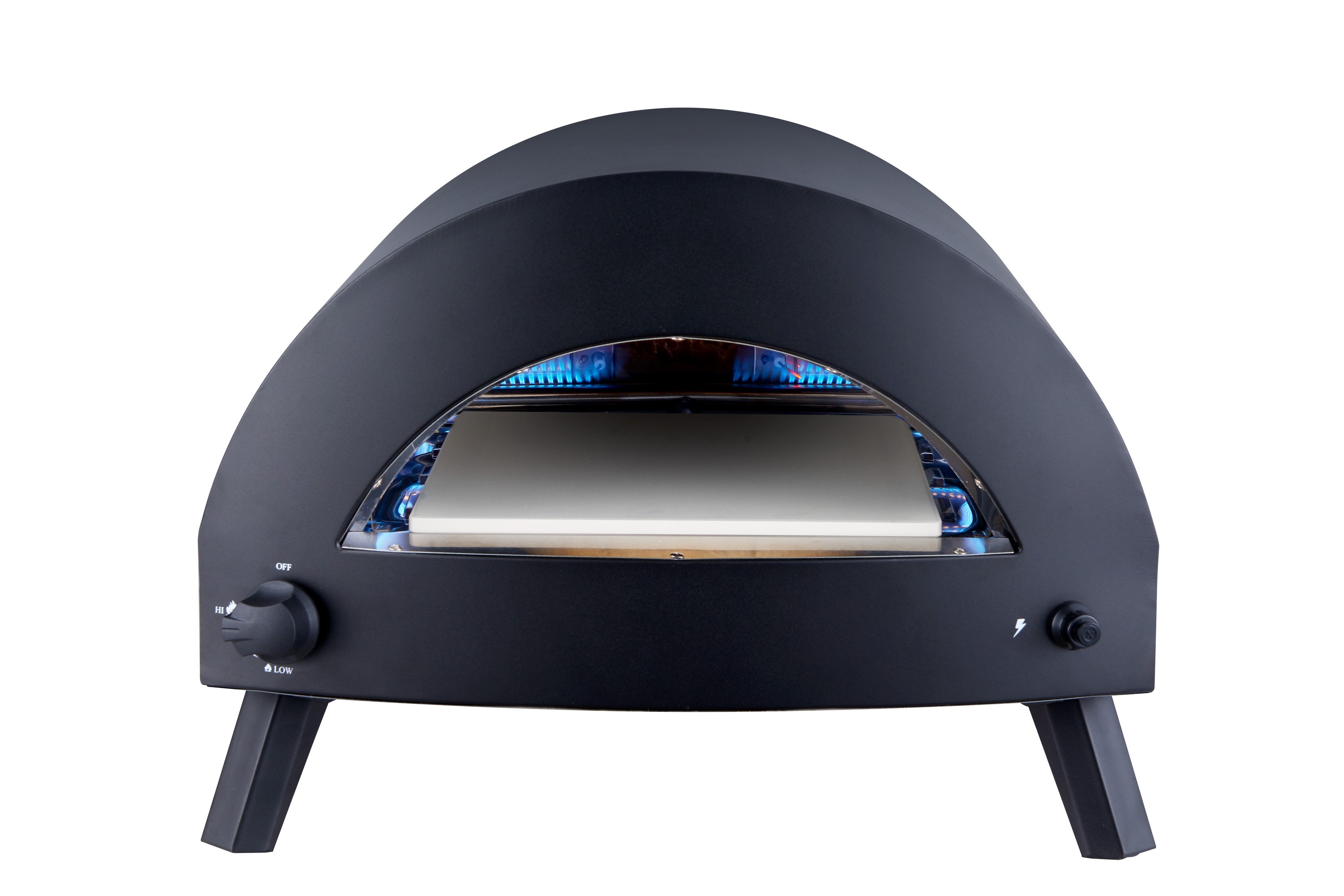 Bilde av Bukom pizzaovn til gas svart.
