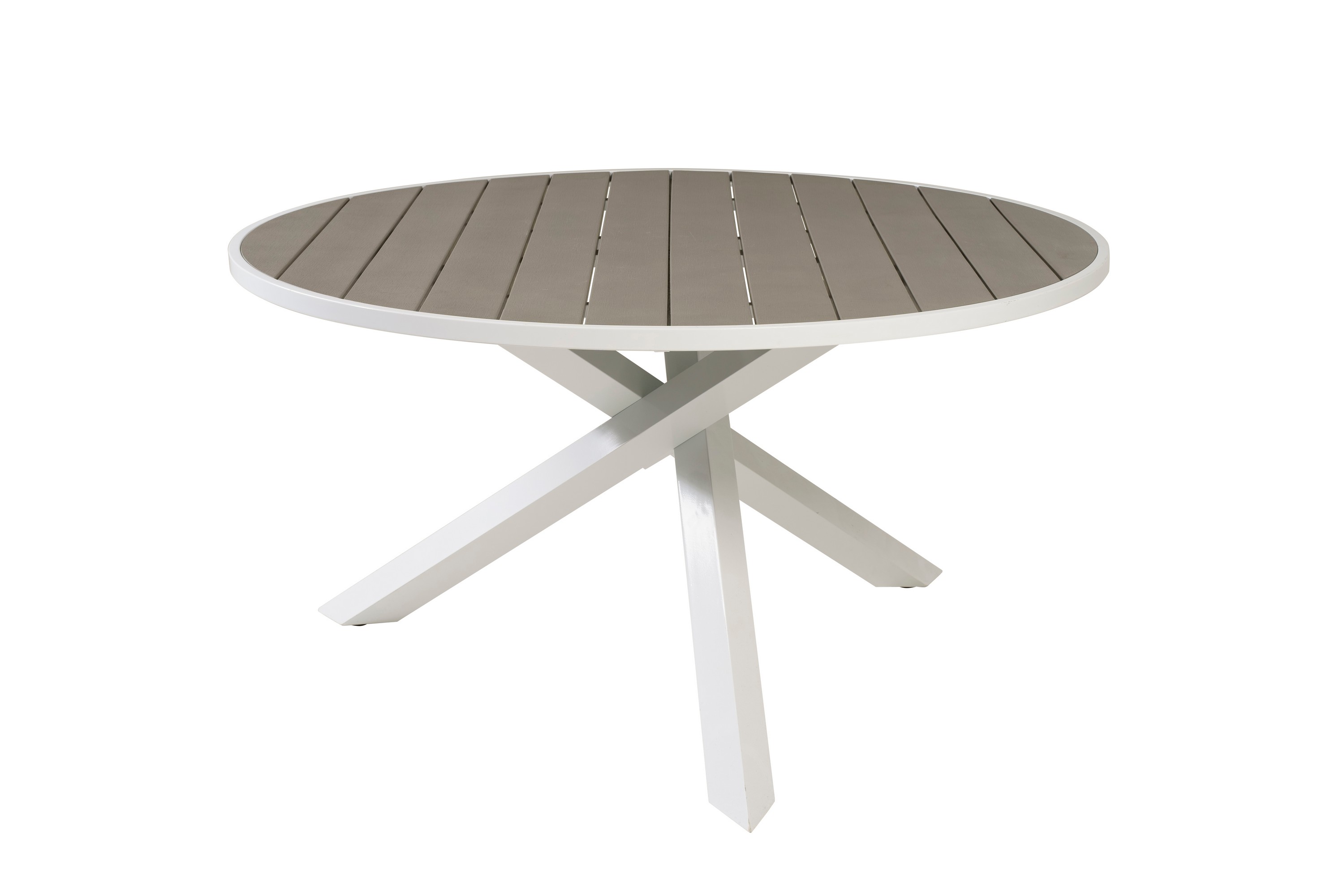 Bilde av Parma hagebord Ø140cm hvit, grå.