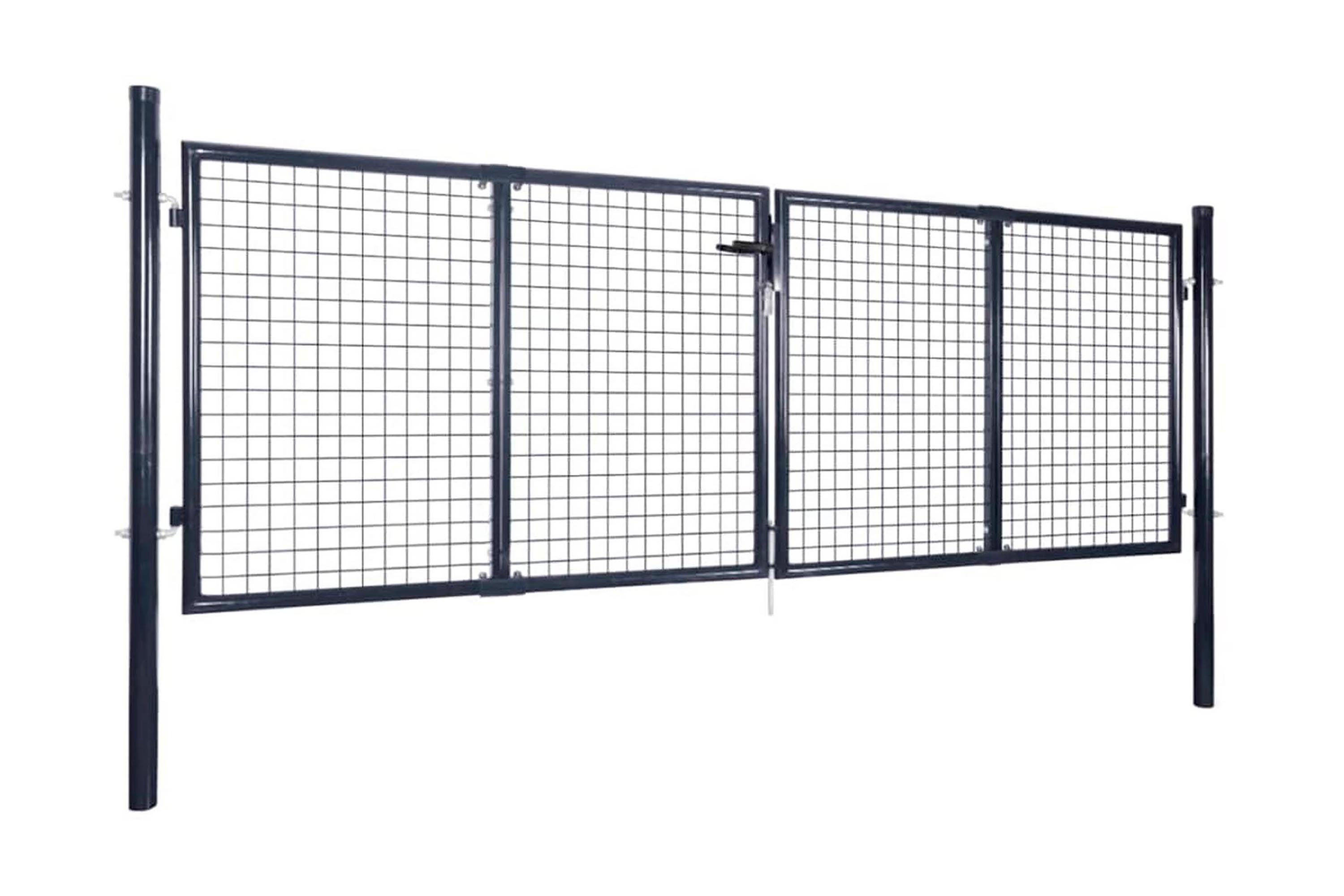 Be Basic Hageport netting galvanisert stål 289x100 cm grå -