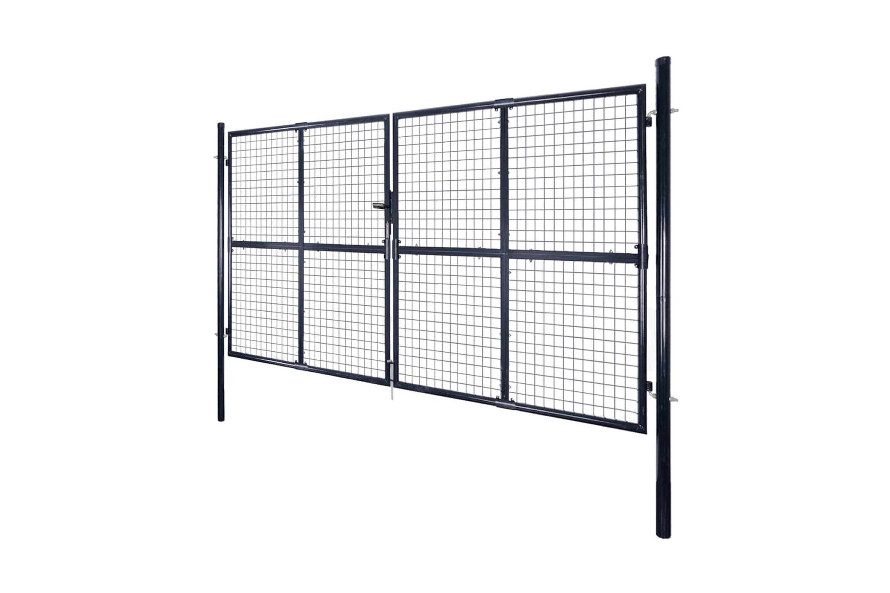 Be Basic Hageport netting galvanisert stål 289x200 cm grå -