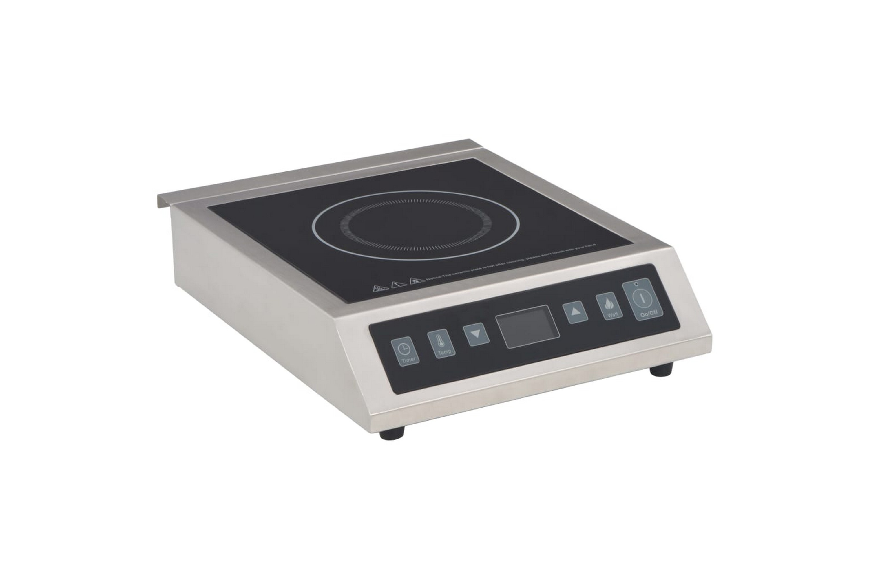 Be Basic Elektrisk kokeplate med berøringsskjerm 3500 W - Silver