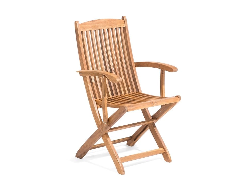 Sett med 2 Hagestoler Lys Akasietre Rustikk Design