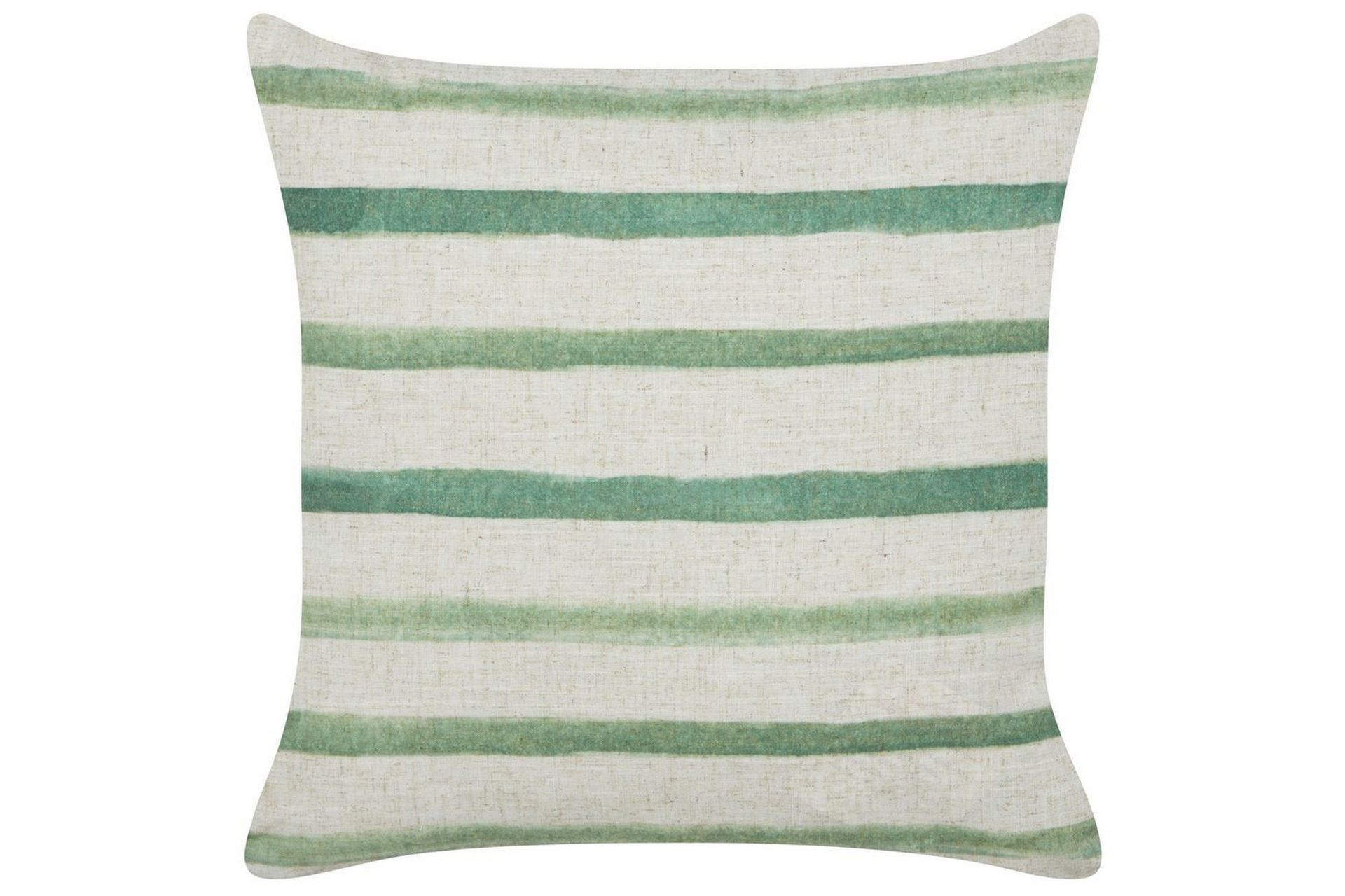 Dekorativ pute Grønt og beige stripemønster 45 x 45 cm Moderne boho-dekor tilbehør