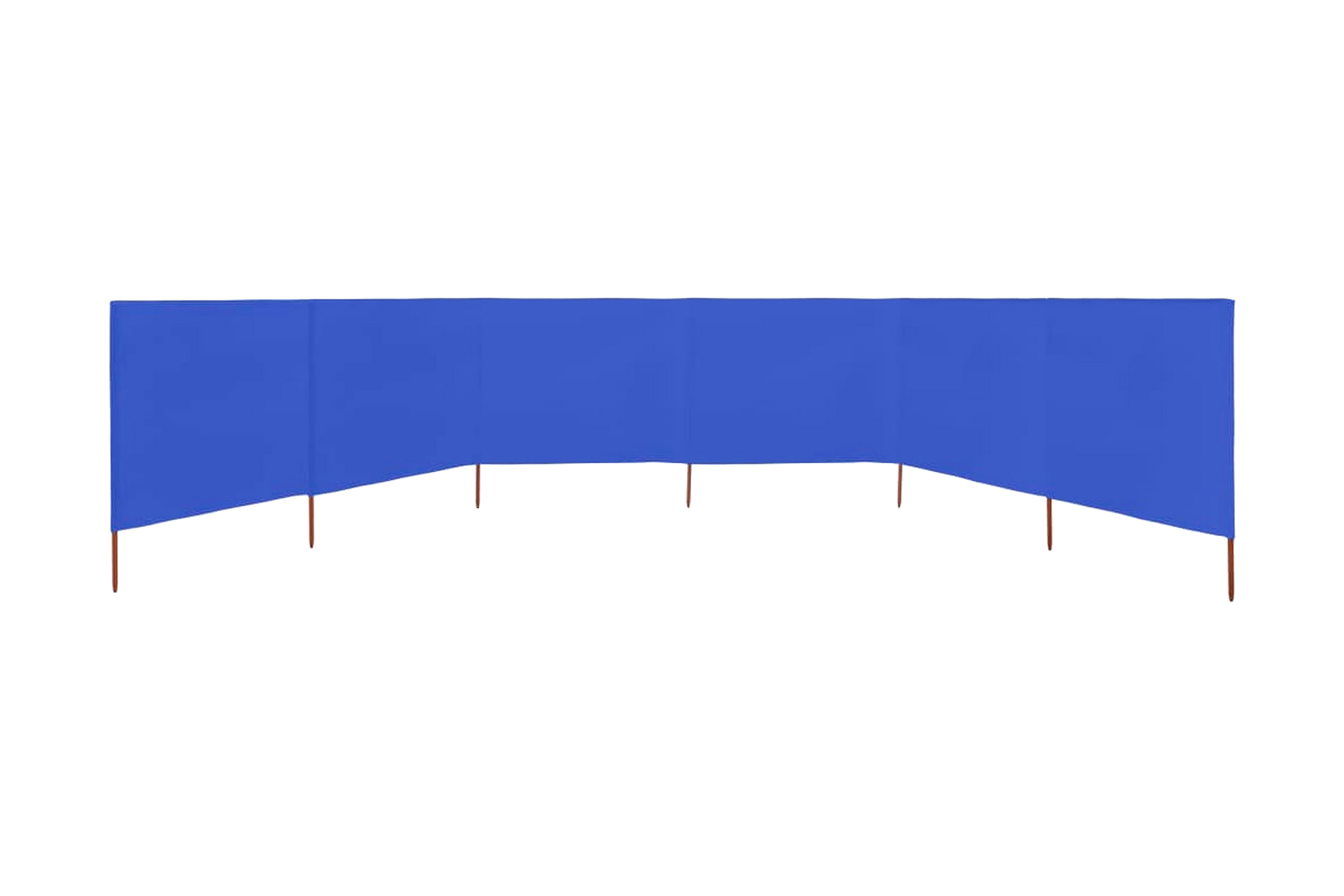Be Basic Vindskjerm 6 paneler stoff 800x160 cm asurblå - Blå