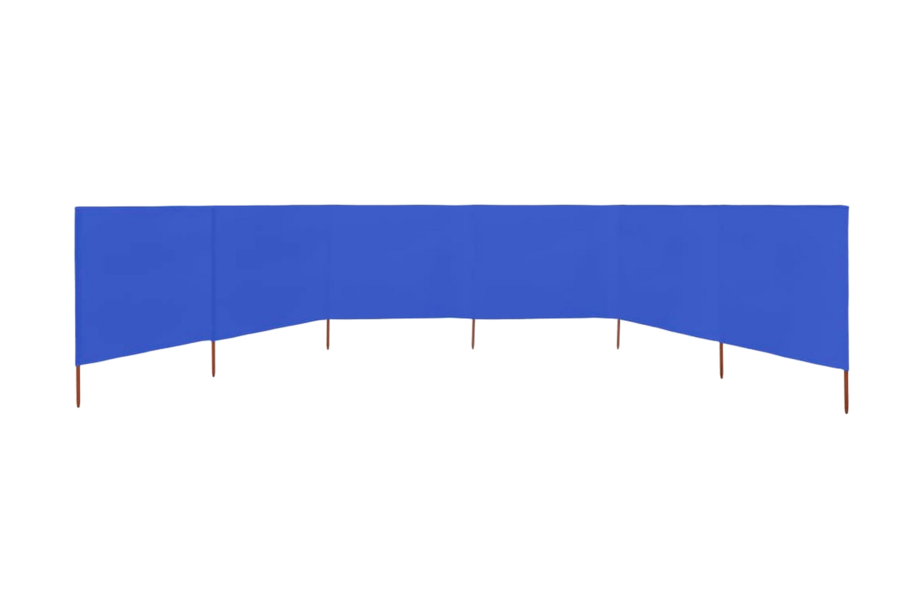 Be Basic Vindskjerm 6 paneler stoff 800x80 cm asurblå - Blå