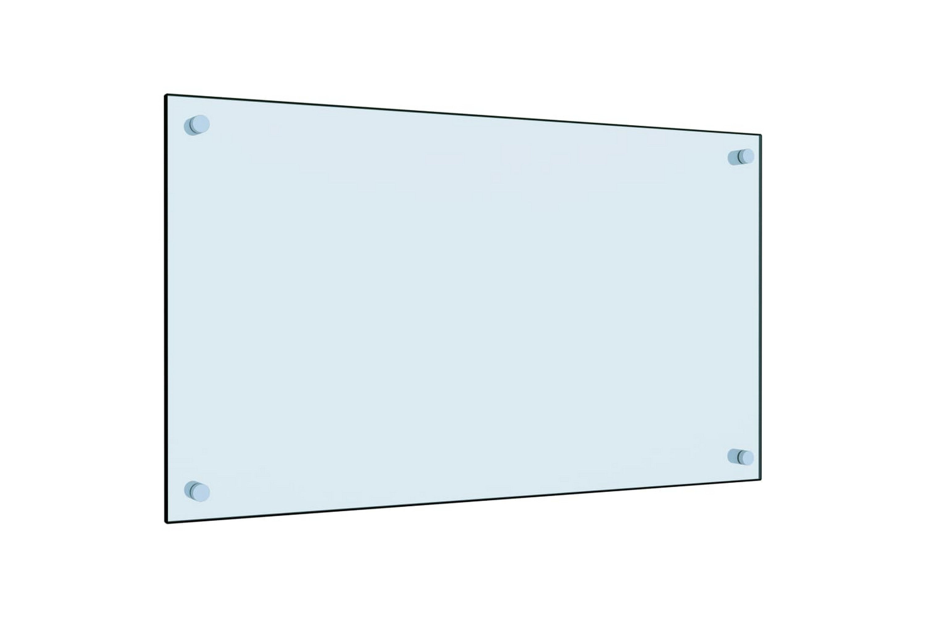 Be Basic Kjøkkenplate hvit 70x40 cm herdet glass - Hvit