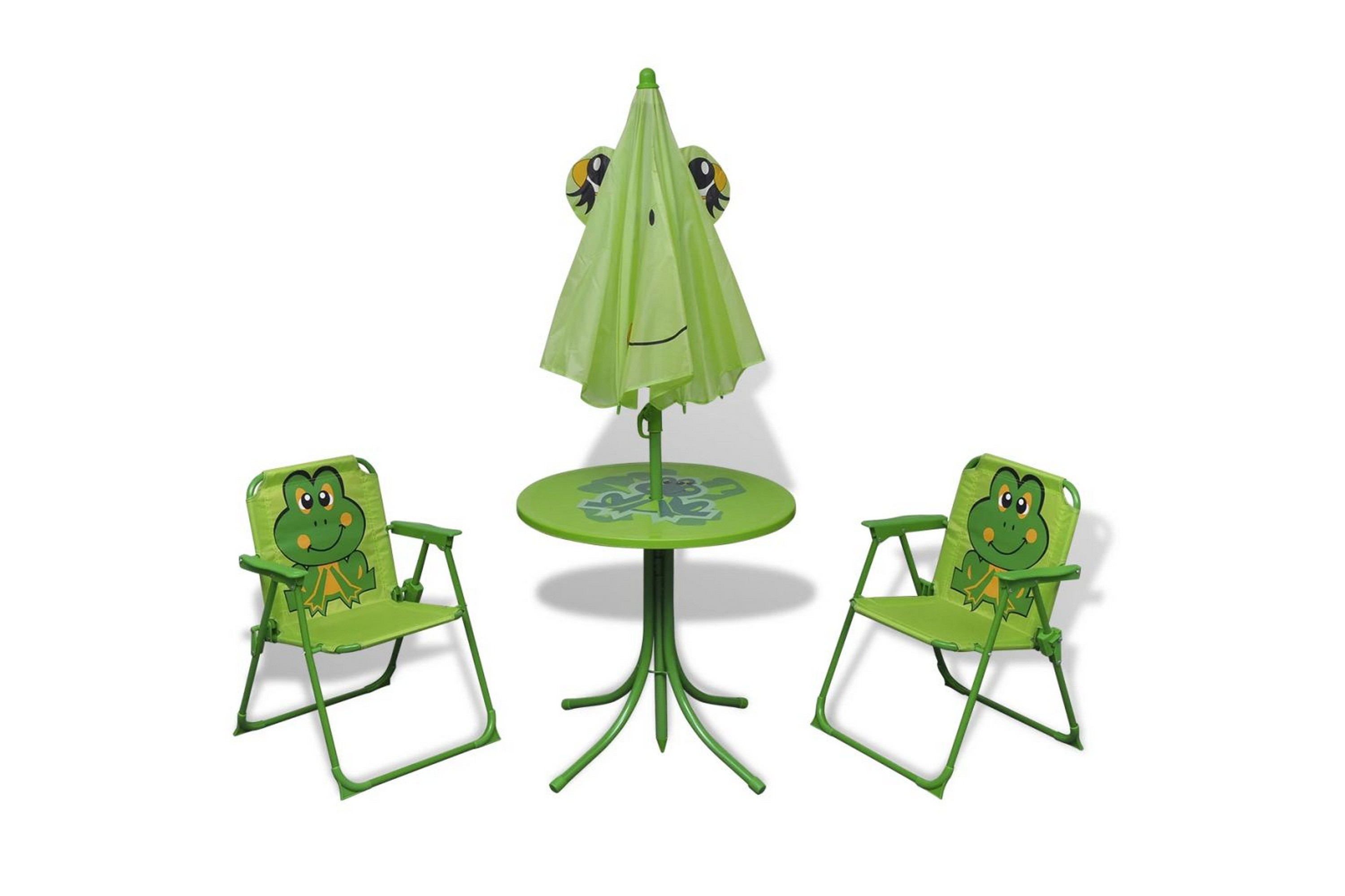 Be Basic Hagegruppe til barn med parasoll 3 deler grønn - Grønn