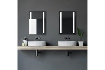 Allejaure Baderomsspeil 70 cm LED-Lys - Interiør - Baderomsinnredning - Baderomsspeil