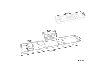 Baderomshylle Lowes - Interiør - Baderomsinnredning - Badekarshyller