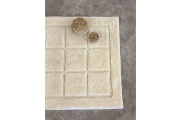 Baderomsmatte Kvadrat - 50x80 cm, Krem - Interiør - Baderomsinnredning - Baderomskrakker
