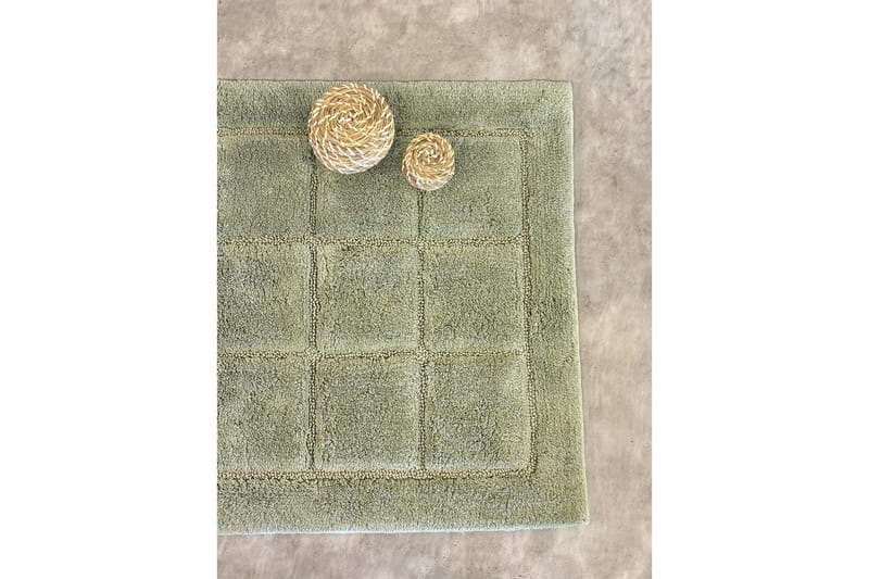 Baderomsmatte Kvadrat - 50x80 cm, Lysegrønn - Interiør - Baderomsinnredning - Baderomskrakker